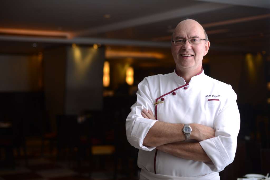 Executive Chef Rolf Jaeggi from Marco Polo Hong Kong specializes in Swiss cuisine 