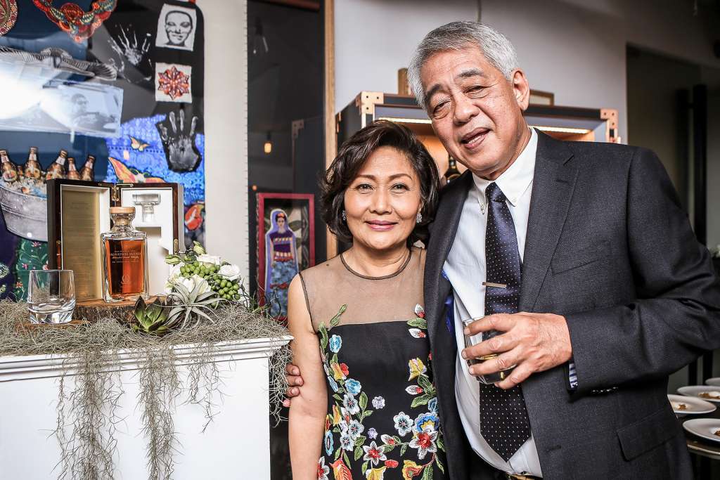 Dr. Reynaldo Odulio and Mrs. Tessie Odulio after the unveiling of the Odulio Signature Blend