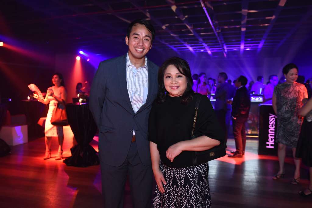 Gio Robles, Marketing Manager of Hennessy and Olga Azarcon, Managing Director of Moet Hennessy Philippines