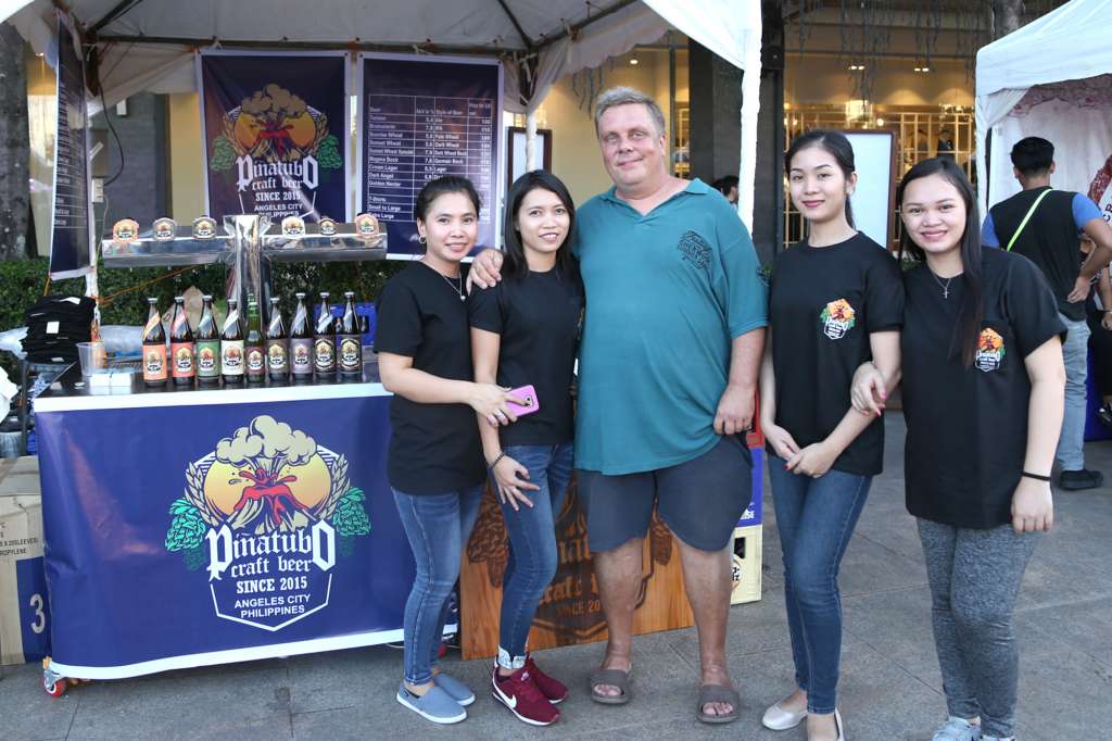 Michael Schittek, owner and Master Brewer of Pinatubo Craft Beer together with his team